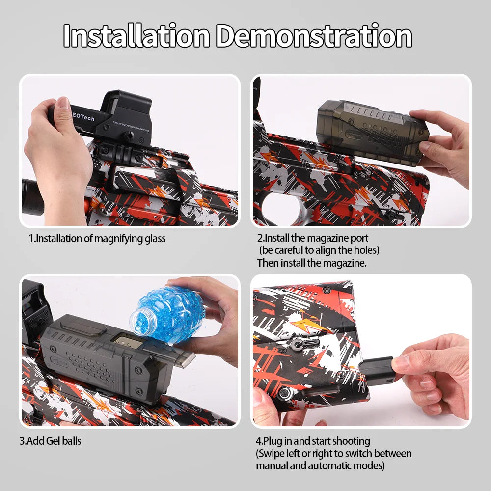 P90 Pistola Eléctrica de Gel